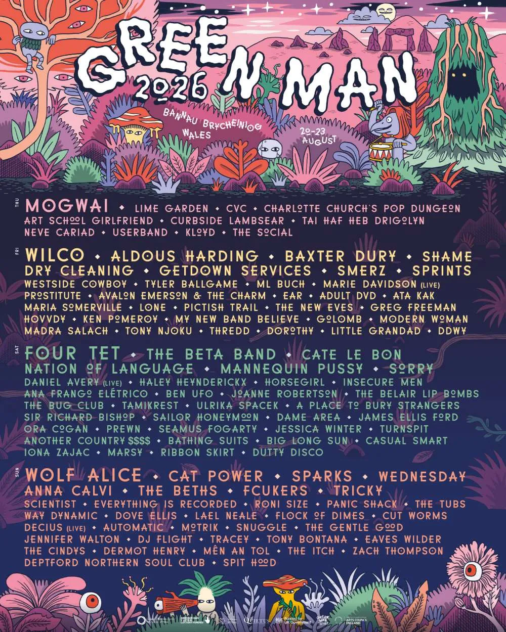 Green Man Festival 2026 lineup